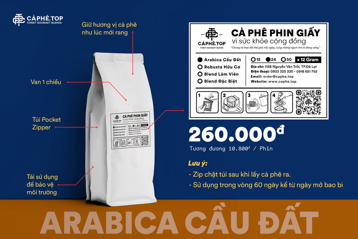 Arabica Cầu Đất 24 phin