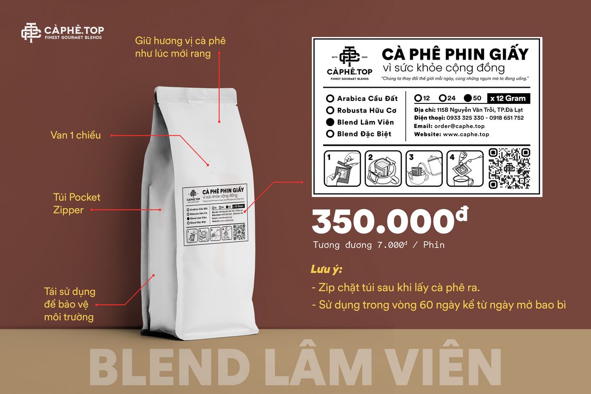 Blend Lâm Viên 50 phin